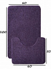 КОМПЛЕКТ 2 КОВРИКА 60*100СМ ECO LIGHT LATE/STAR