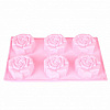 ФОРМА ДЛЯ ВЫПЕЧКИ РОЗЫ 6 ЯЧЕЕК 28*13СМ SILICONE