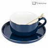 НАБОР ЧАЙНЫЙ 4ПР 350МЛ ROYAL LINE MINDNIGHT BLUE С ЛОЖКАМИ