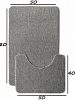 КОМПЛЕКТ 2 КОВРИКА 50*80СМ ECO LIGHT LATEX/STAR
